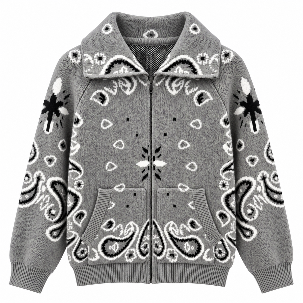 Gilet Bandana Gris Foncé