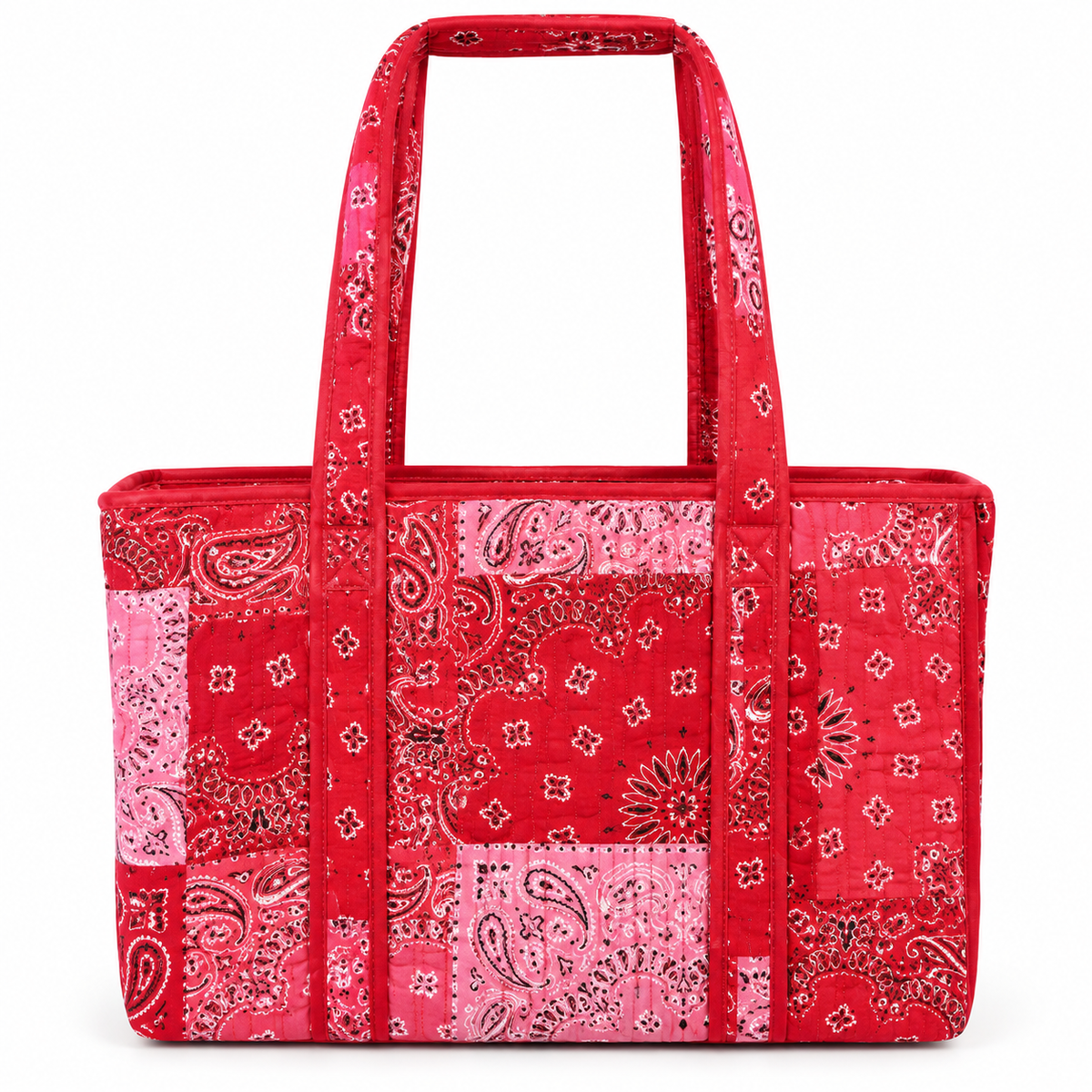 Sac cabas bandana rouge