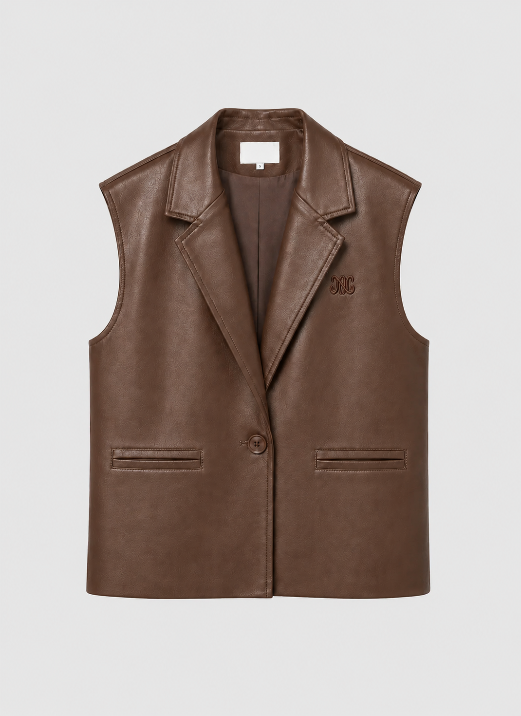 Gilet sans manche café