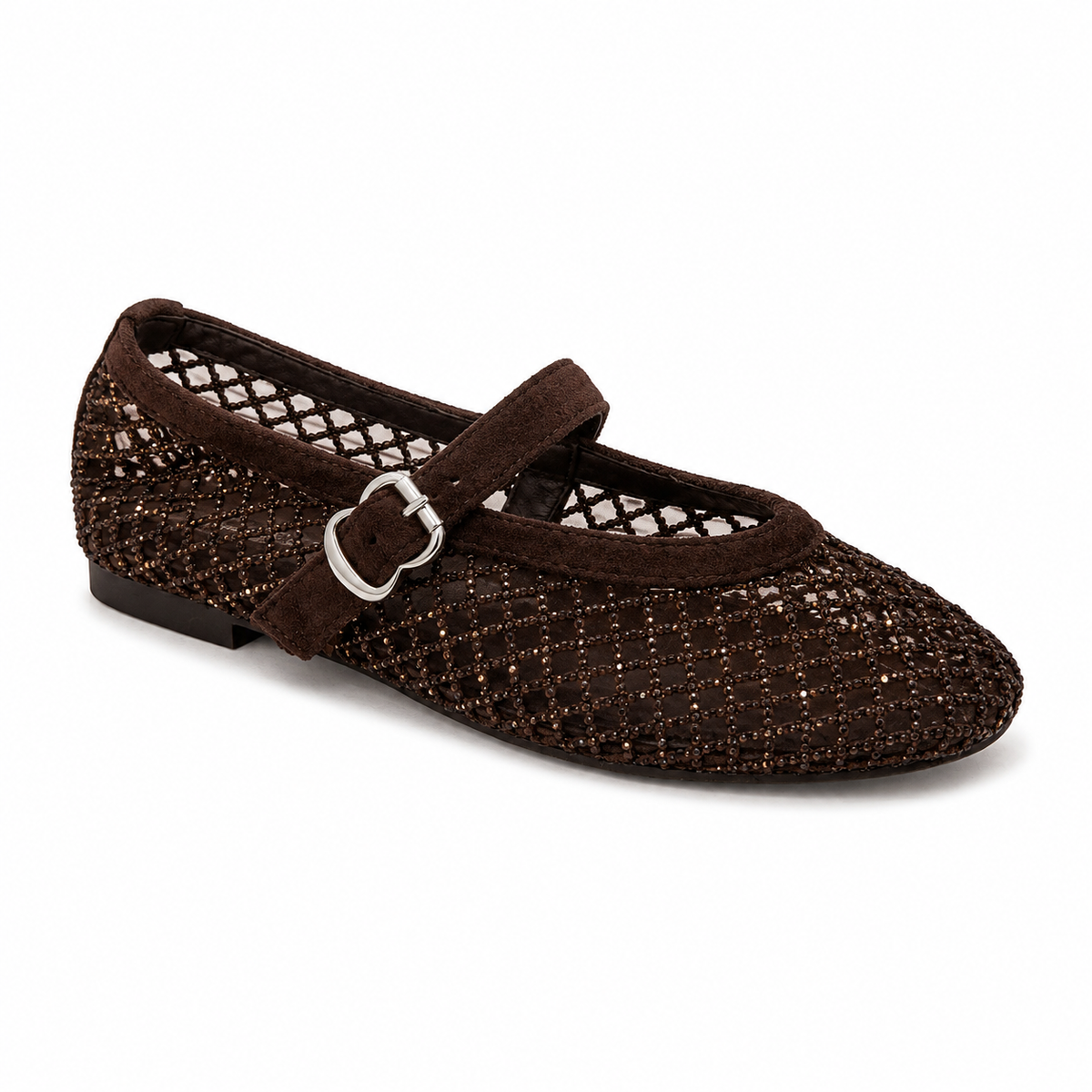 Ballerine Nora strass 2.0 Chocolat