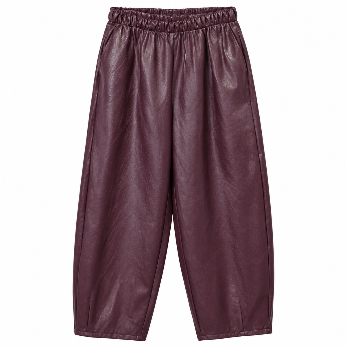 Pantalon simili dan prune
