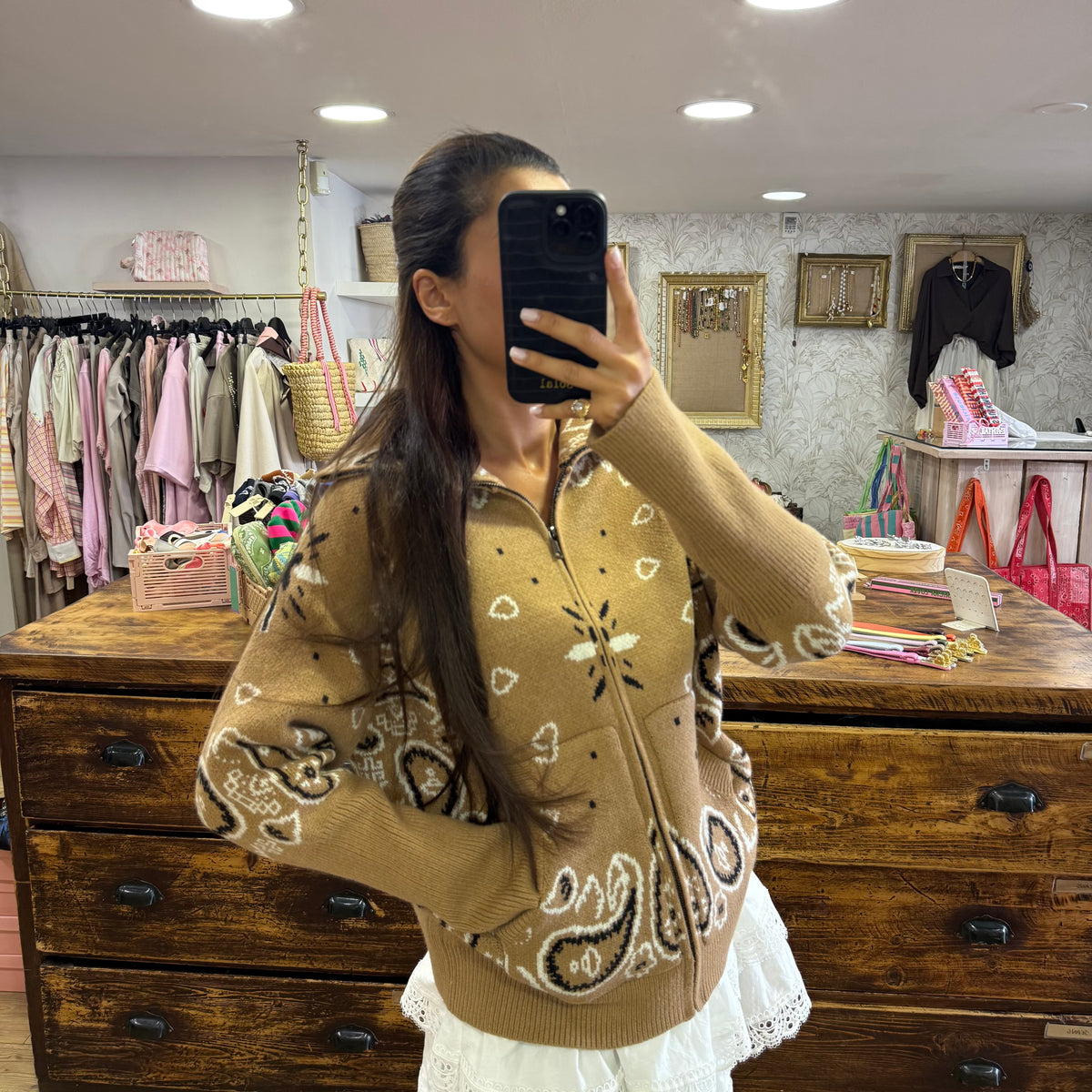 Gilet Bandana Camel