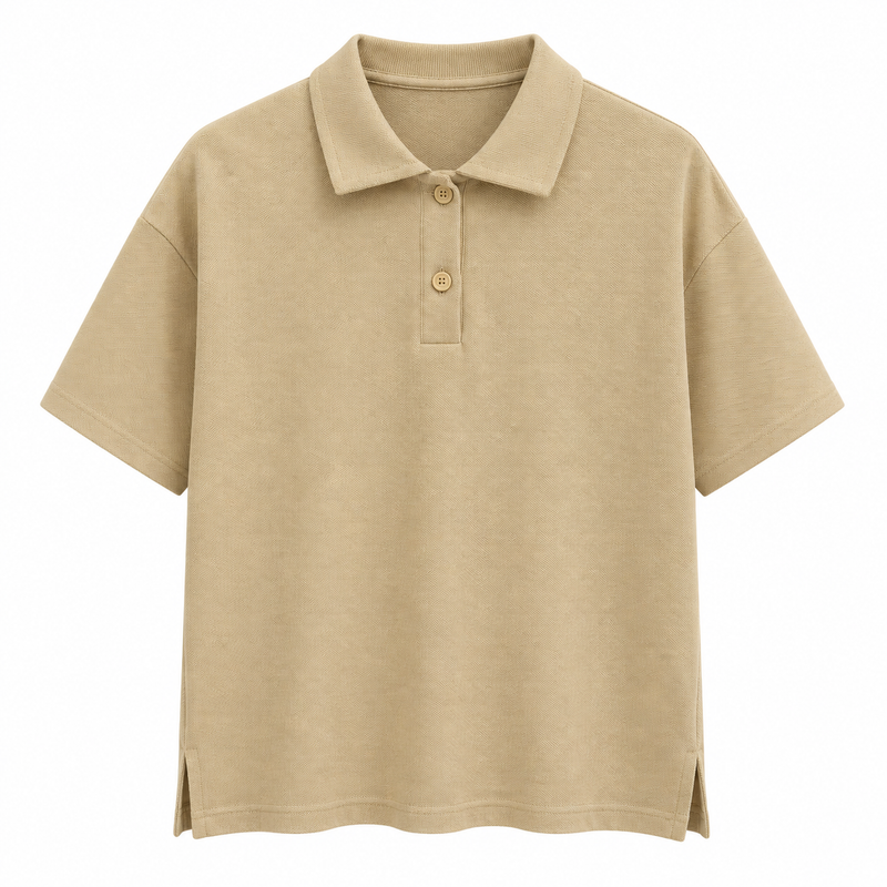 Polo epaulette ambra