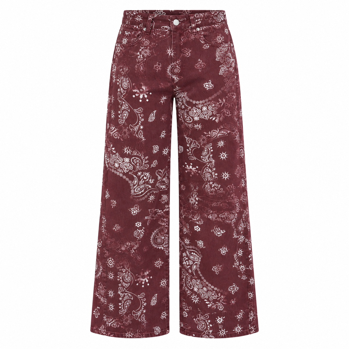 Pantalon bandana bordeaux