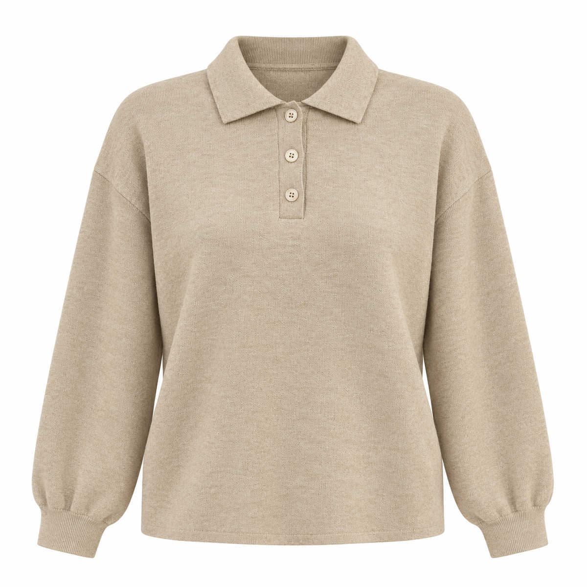 Pull épaulette beige Lisa