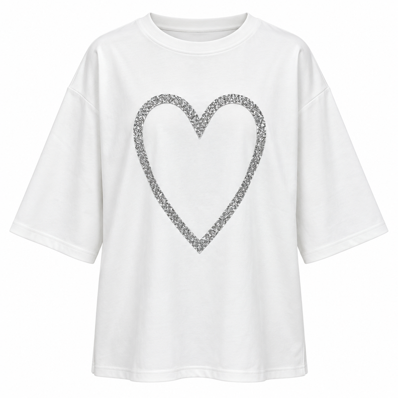 Tee shirt Heart Blanc