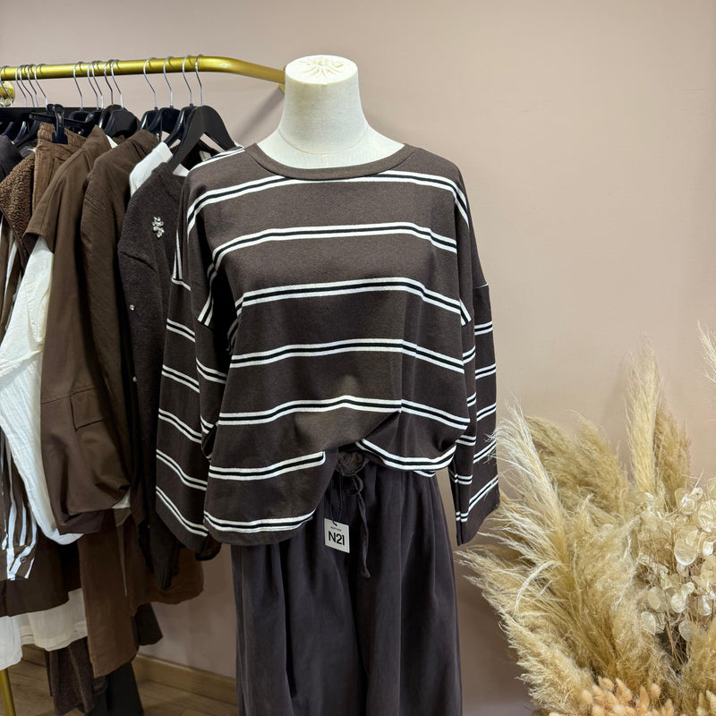 T-shirt manches longues Chocolat
