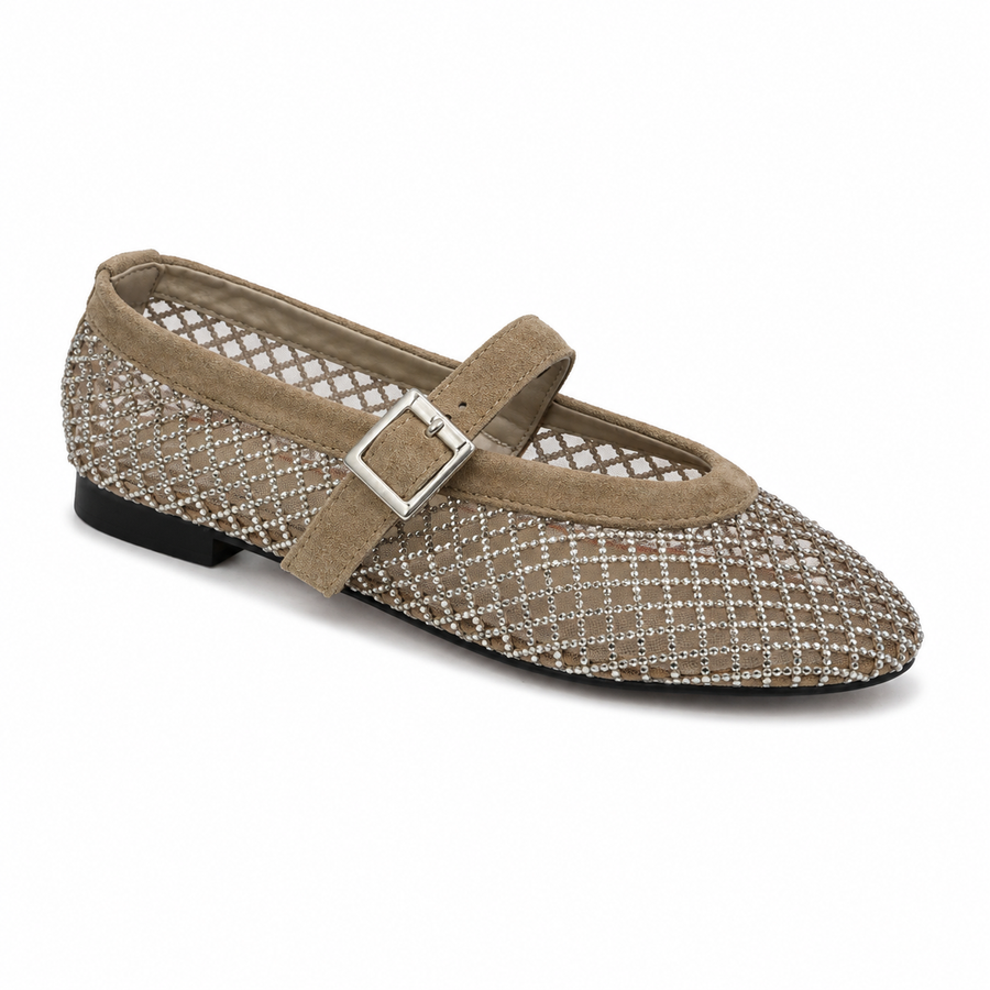 Ballerine Nora strass 2.0 Beige