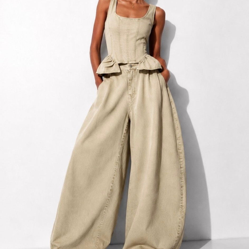 Ensemble AMA coloris taupe