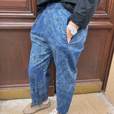 Pantalon Bandana bleu roi