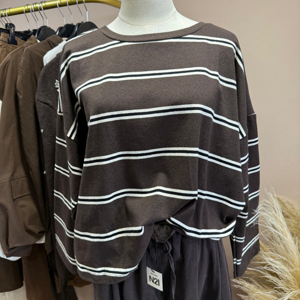 T-shirt manches longues Chocolat