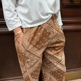 Pantalon Bandana marron