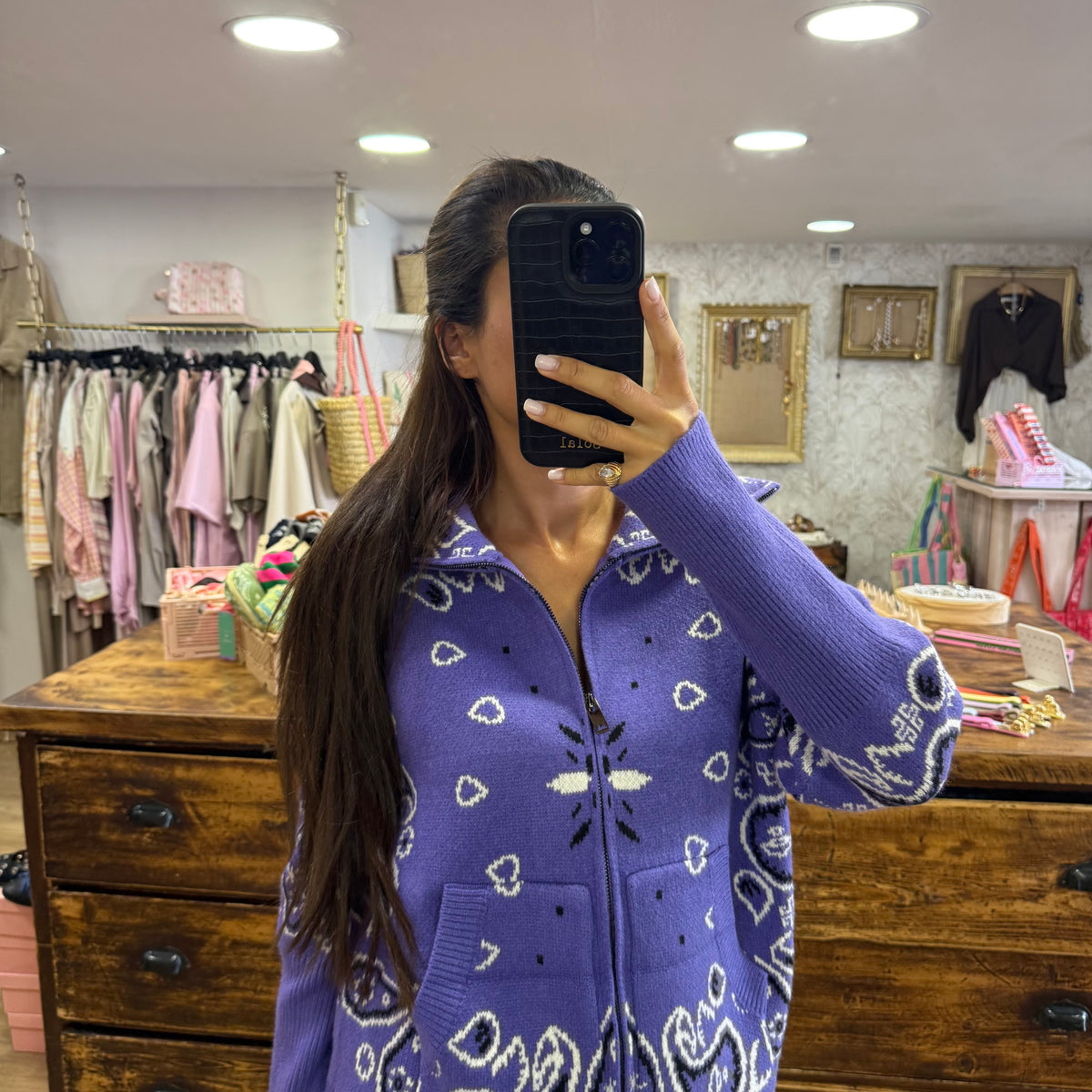 Gilet Bandana Violet