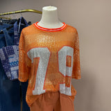 T-shirt Baseball strass