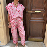 Ensemble Pois rose