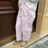 Pantalon Bandana rose clair