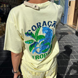 T-shirt tropical jaune