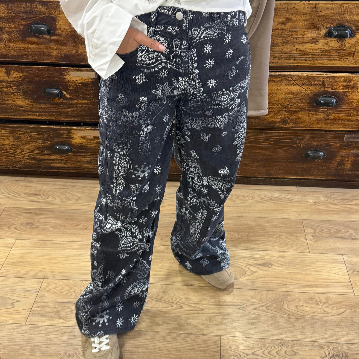 Pantalon bandana brut
