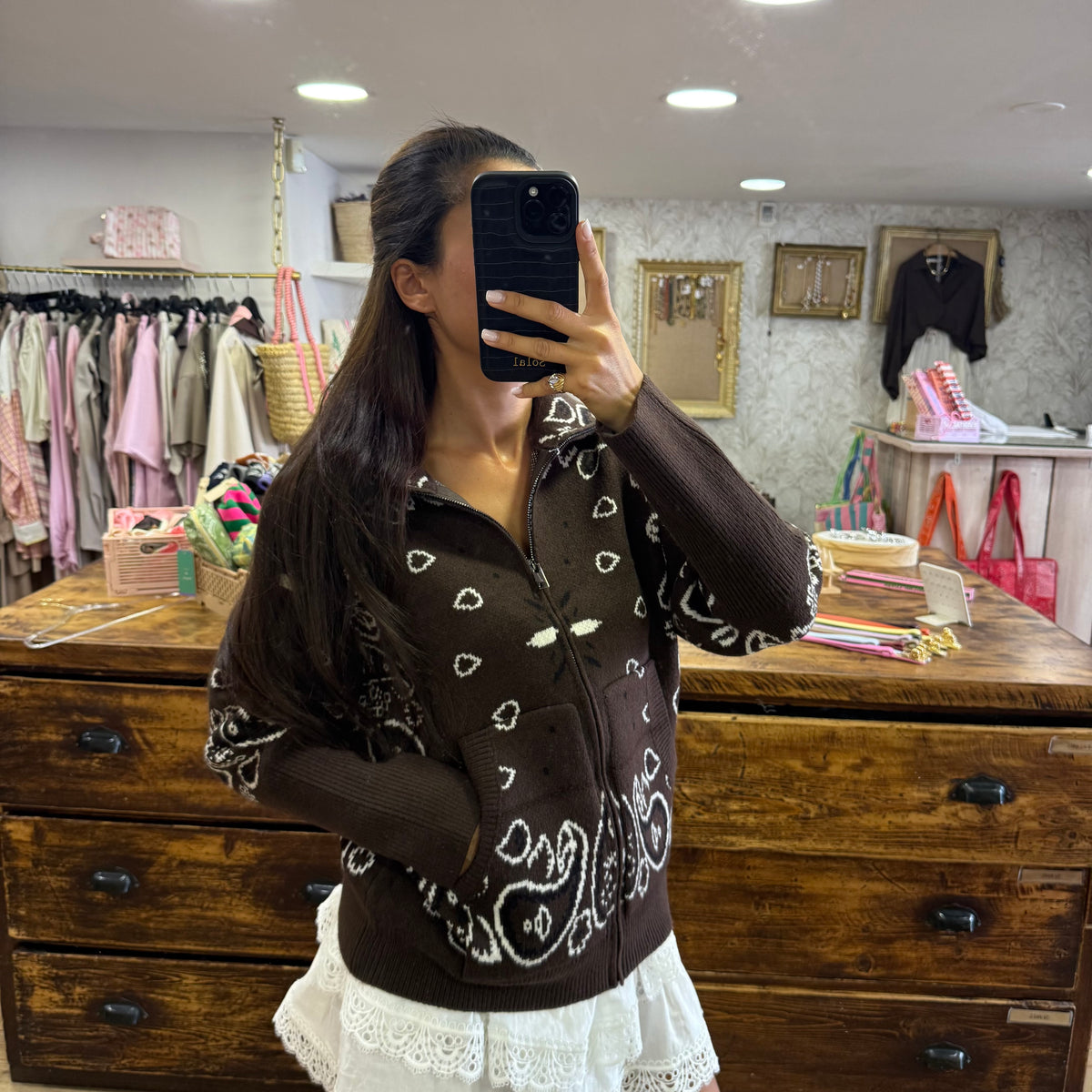 Gilet Bandana Chocolat
