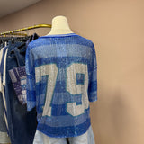 T-shirt Baseball strass
