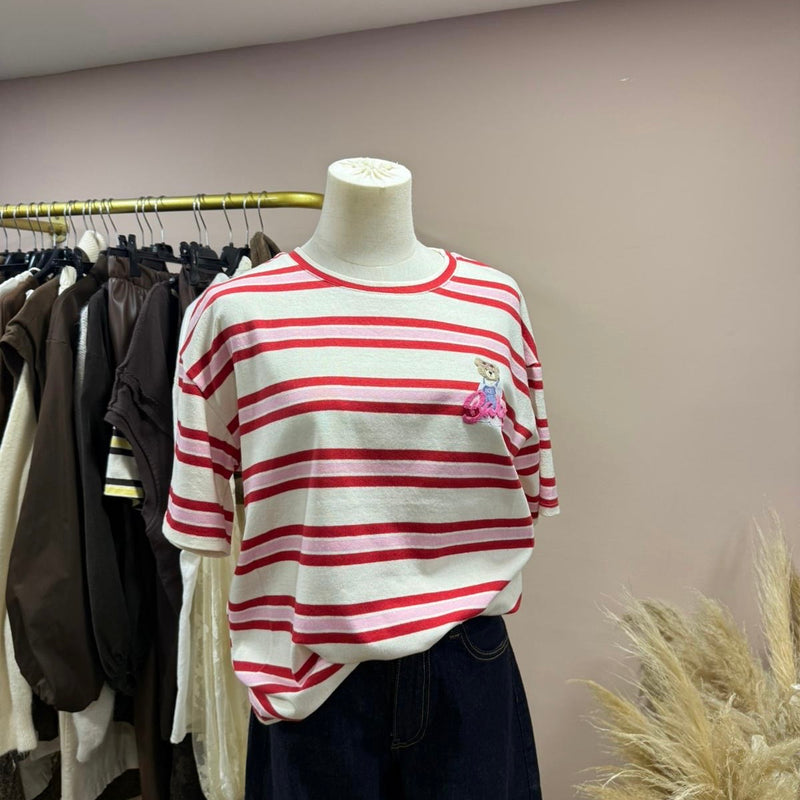 T-shirt baby ourson rouge