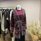 Gilet bandana bordeaux