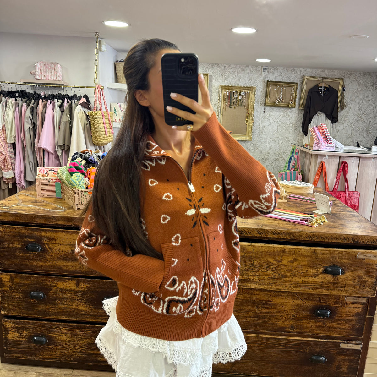 Gilet Bandana Terracotta