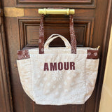 Sac cabas AMOUR marron