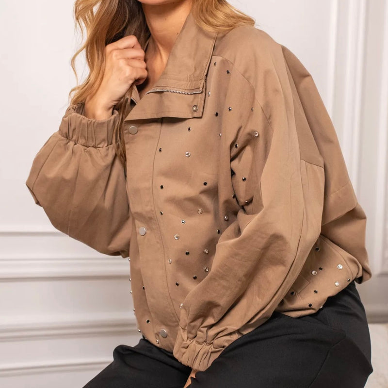 Veste perle beige