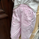 Pantalon Bandana rose clair