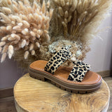 Sandales léopard