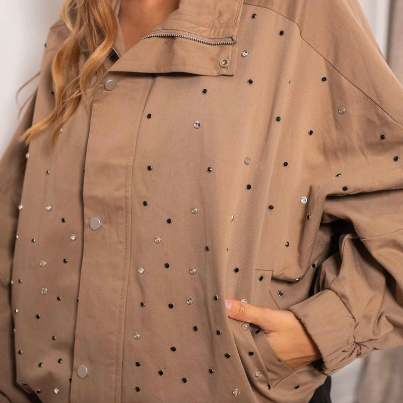 Veste perle beige