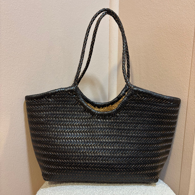 Grand sac en cuir marron