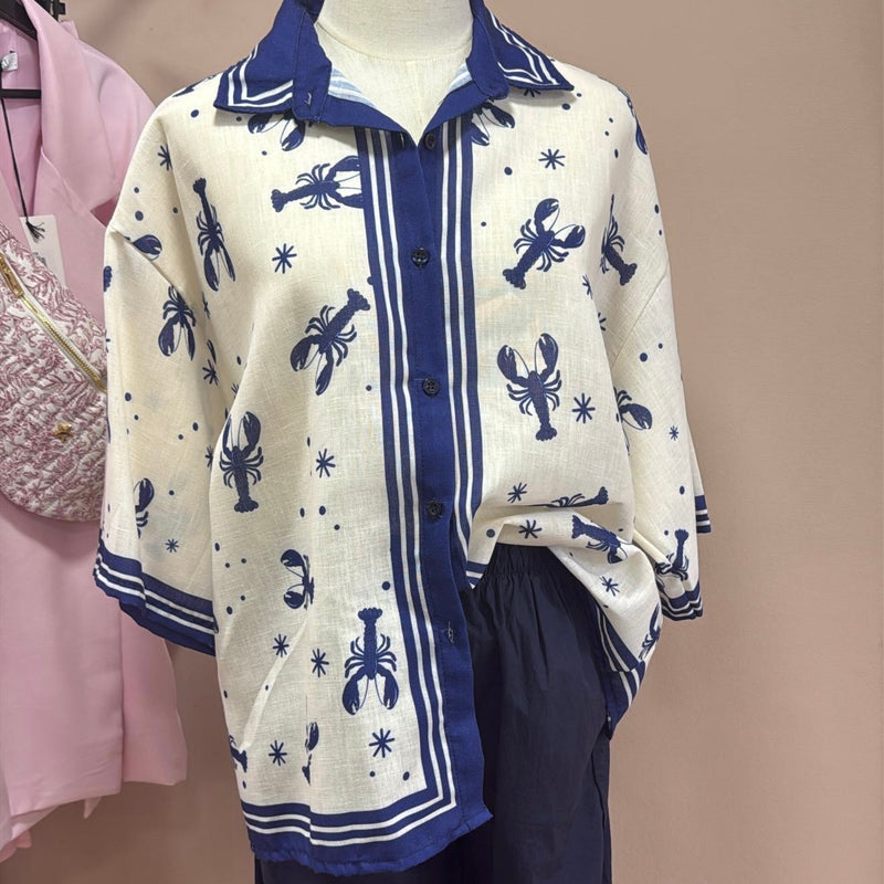 Chemise Lobster bleu