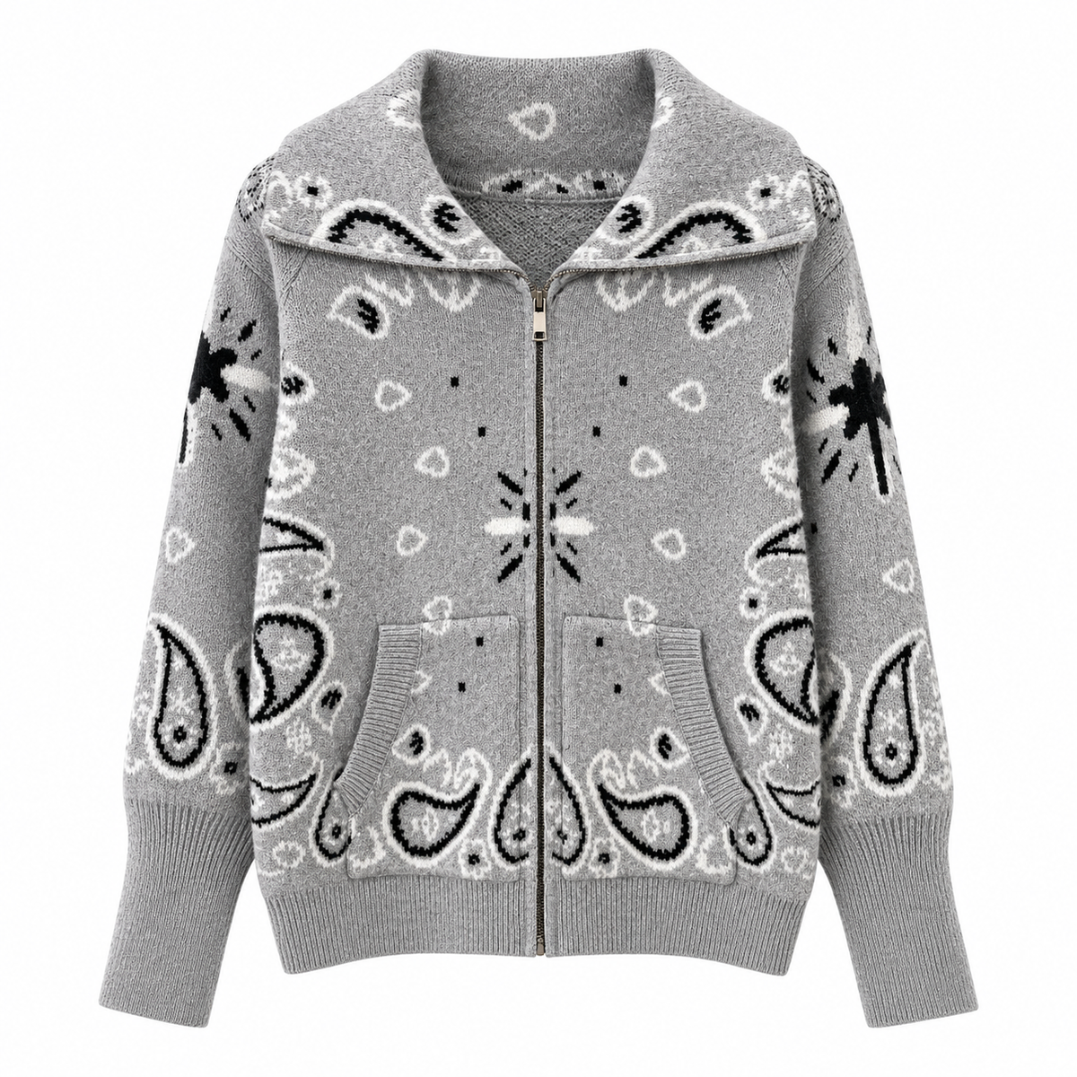 Gilet Bandana Gris