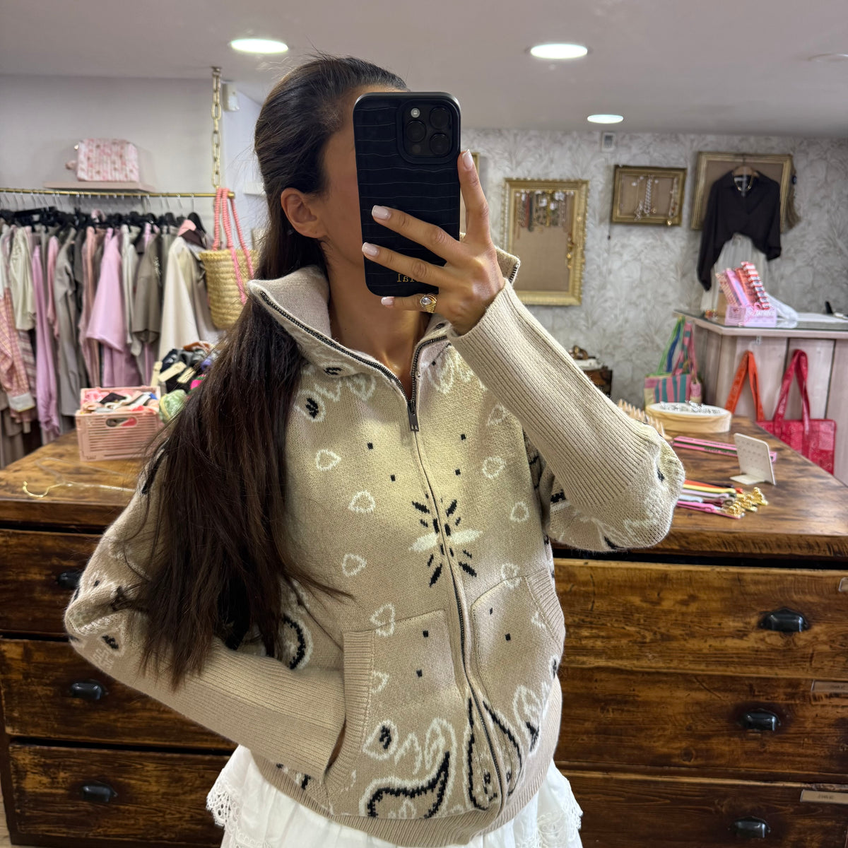 Gilet Bandana Beige