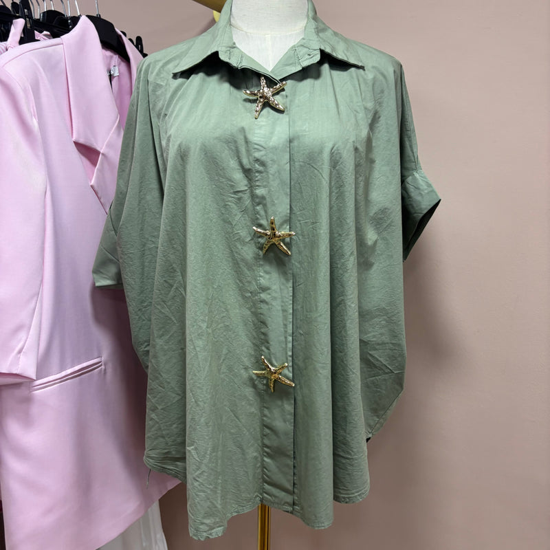 Chemise Starfish kaki