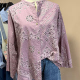 Chemise Bandana rose