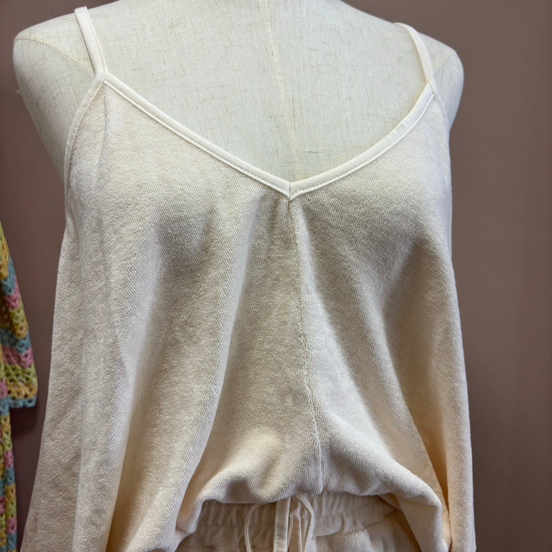 Ensemble Miami beige/blanc