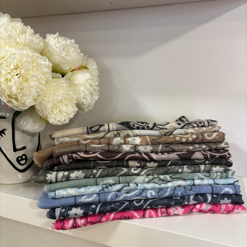 Foulard motif bandana