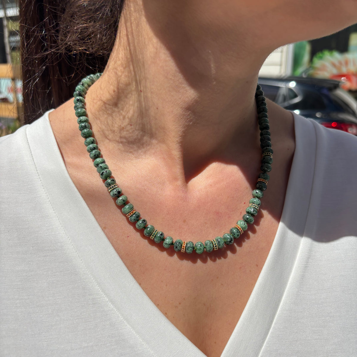 Collier Oria vert