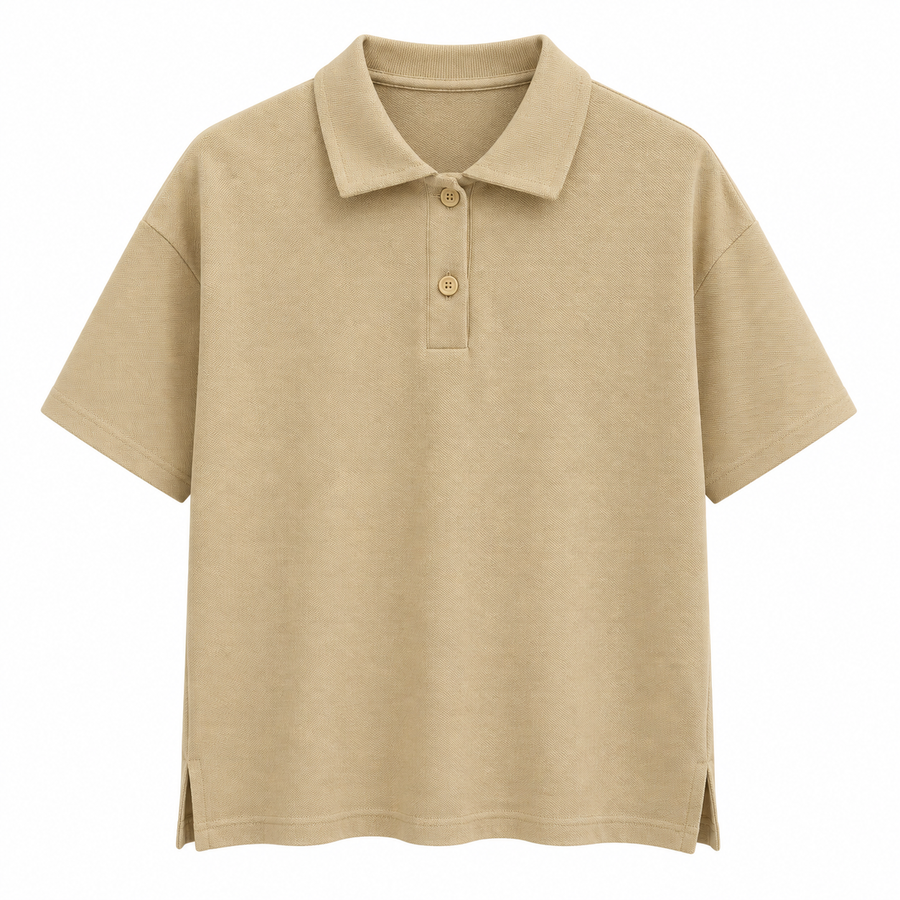Polo epaulette ambra