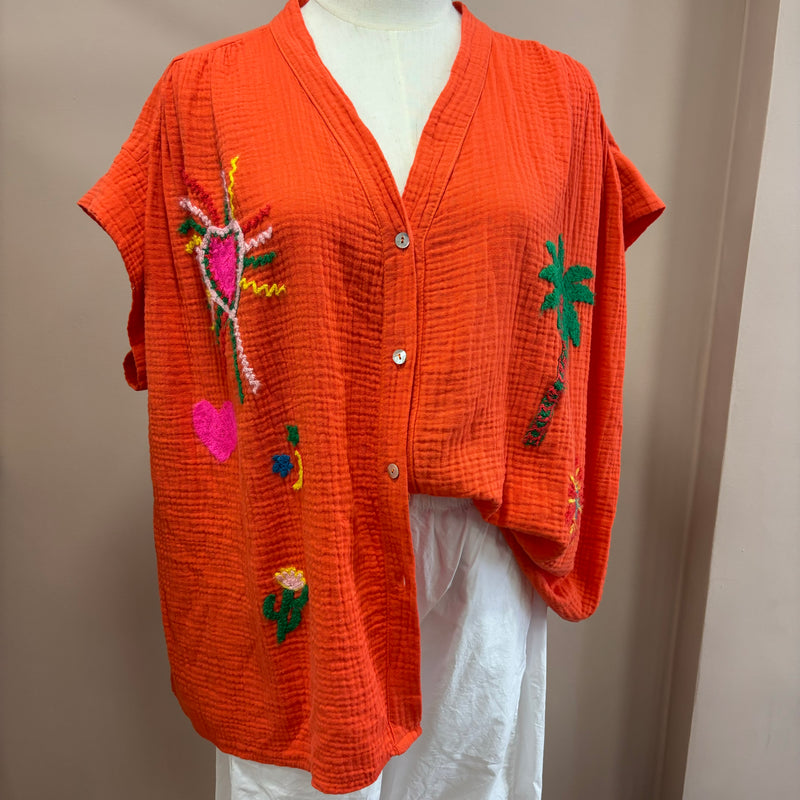 Chemise Ninon orange