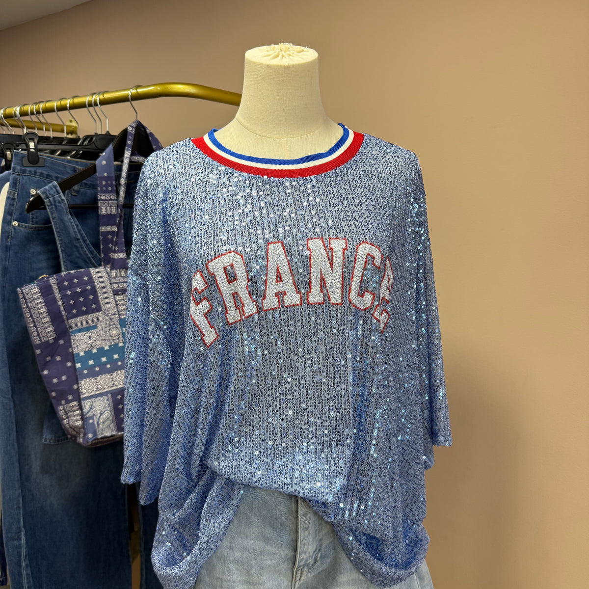 T-shirt France Strass N.3