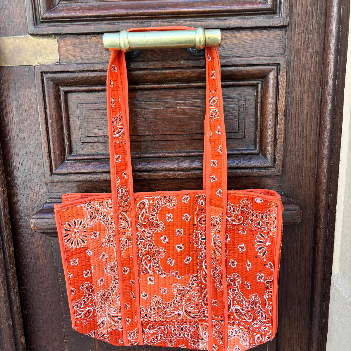Sac cabas bandana orange