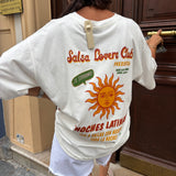 T-shirt Salsa blanc