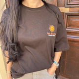 T-shirt Salsa bleu et chocolat