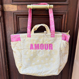 Sac cabas AMOUR rose