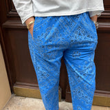 Pantalon Bandana bleu vif