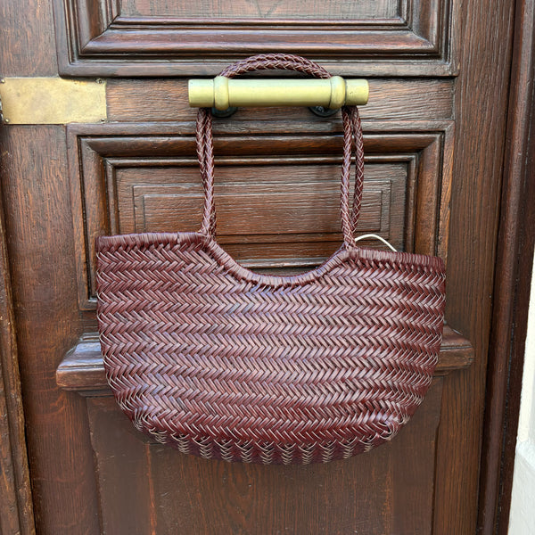 Sac cuir marron acajou